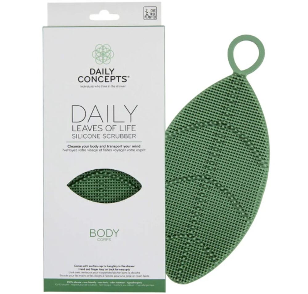 Daily Concepts Leaves of Life Facial Silicone Scrubber NEW IN BOX